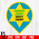 Badge Maricopa county deputy Sheriff svg eps dxf png file