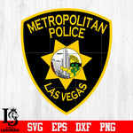 Badge Metropolitan Police Las Vegas svg eps dxf png file