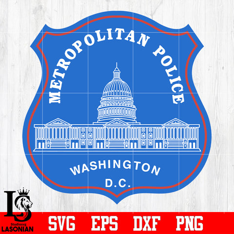 Badge Metropolitan Police Washington D.C svg eps dxf png file
