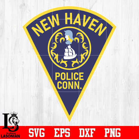 Badge New Haven Police conn svg eps dxf png file