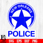 Badge New Orleans Police svg eps dxf png file