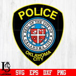 Badge Oklahoma City Police svg eps dxf png file