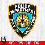 Badge Police Department city of new york svg eps dxf png file