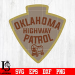 Badge Police Oklahoma highway patrol svg eps dxf png file