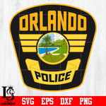 Badge Police Orlando svg eps dxf png file