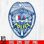 Badge Police Winston Salem 1849 1776 1913 svg eps png dxf file