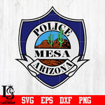 Badge Police mesa Arizona svg eps dxf png file