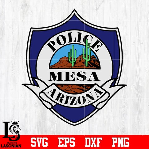 Badge Police mesa Arizona svg eps dxf png file