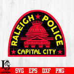 Badge Raleigh Police Capital City svg eps dxf png file
