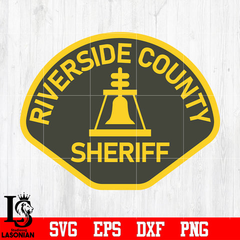 Badge Riverside County Sheriff svg eps dxf png file