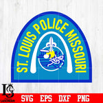 Badge ST.Louis Police Missouri svg eps dxf png file