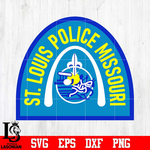 Badge ST.Louis Police Missouri svg eps dxf png file