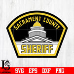 Badge Sacrament county Sheriff svg eps dxf png file