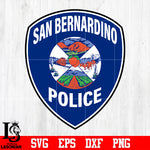 Badge San Bernardino Police svg eps dxf png file