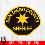 Badge San Diego County Sheriff svg eps dxf png file