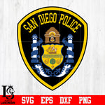 Badge San Diego Police svg eps dxf png file