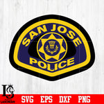 Badge San Jose Police svg eps dxf png file
