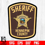 Badge Sheriff Hennepin County svg eps dxf png file