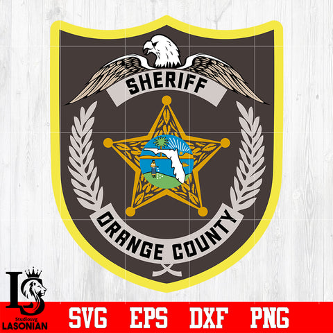 Badge Sheriff Orange county svg eps dxf png file
