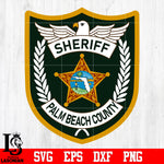 Badge Sheriff Palm Beach Count svg eps dxf png file