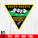 Badge South dakota highway patrol police svg eps dxf png file
