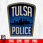 Badge Tulsa Police svg eps dxf png file