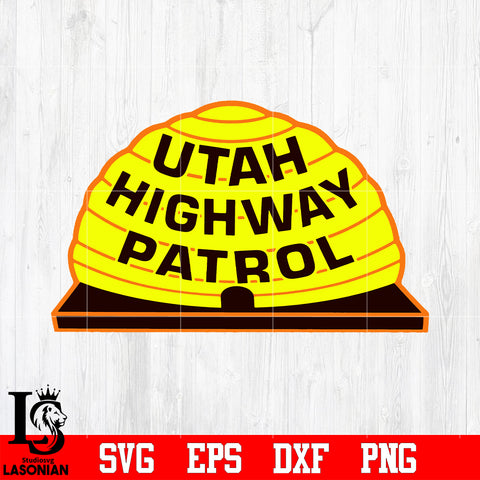 Badge Utah highway patrol svg eps dxf png file