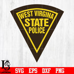 Badge West Virgina State Police svg eps dxf png file