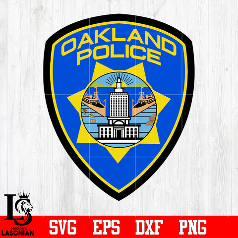 Badge oakland police svg eps dxf png file