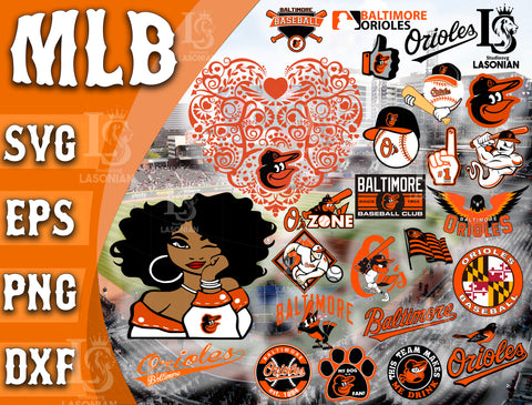 Baltimore Orioles SVG Files, Cricut, Silhouette Studio, Digital Cut Files, New Jersey