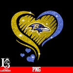Baltimore Ravens Heart PNG file