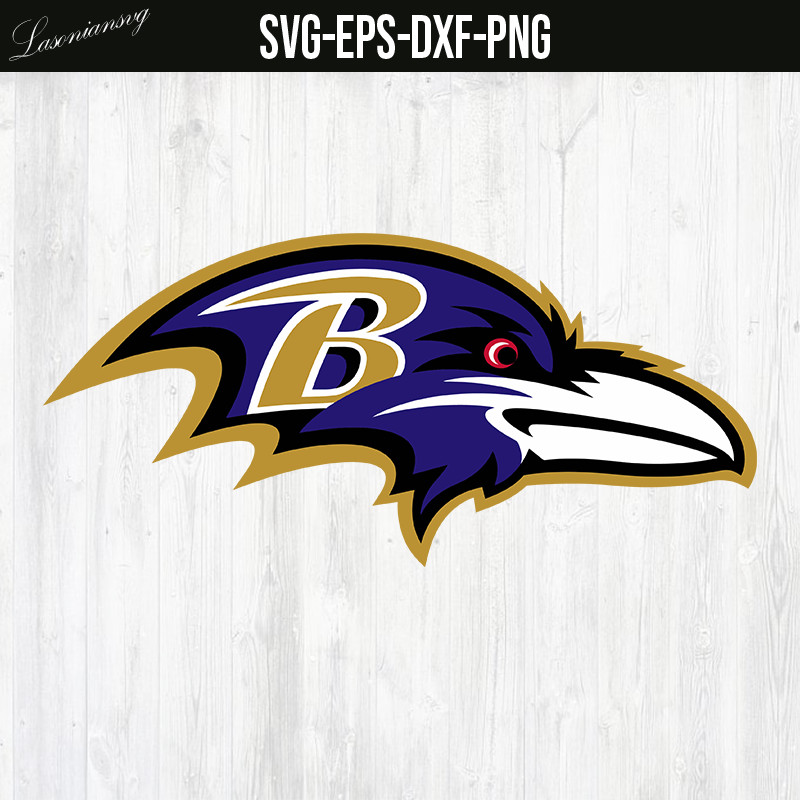 Logo Baltimore Ravens SVG FILE, PNG FILE, EPS FILE, DXF FILE