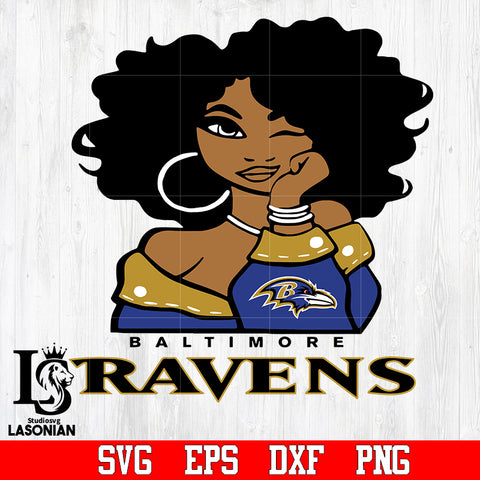 Baltimore Ravens girl svg,eps,dxf,png file