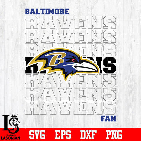 Baltimore Ravens Fan Svg Dxf Eps Png file
