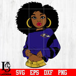 Baltimore Ravens Girl Svg Dxf Eps Png file