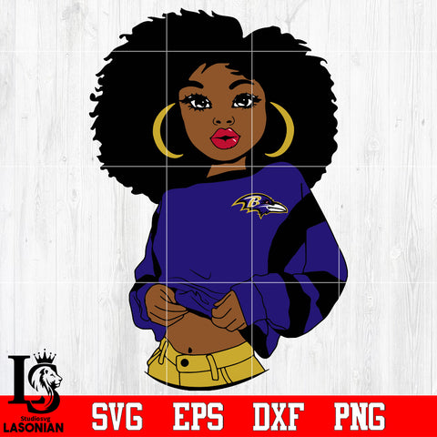 Baltimore Ravens Girl Svg Dxf Eps Png file
