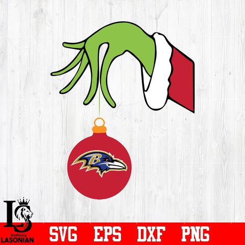 Baltimore Ravens Grinch svg eps dxf png file