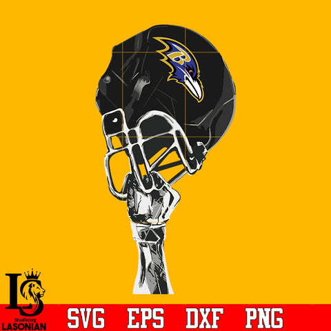 Baltimore Ravens hand helmet svg eps dxf png file