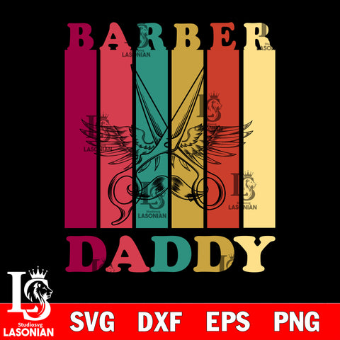 Barber daddy  svg dxf eps png file Svg Dxf Eps Png file
