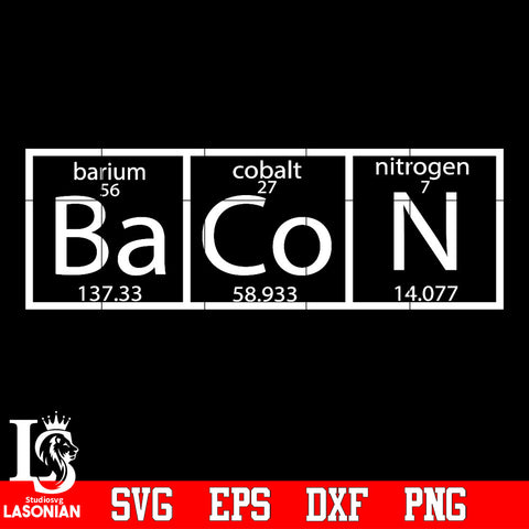 Barium, cobalt, nitrogen Svg Dxf Eps Png file