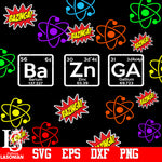 Barium,Zinc,Gallium svg,eps,dxf,png file