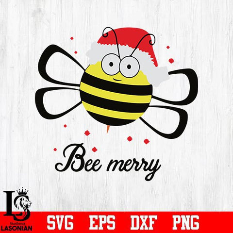 Bee merry svg, png, dxf, eps digital file