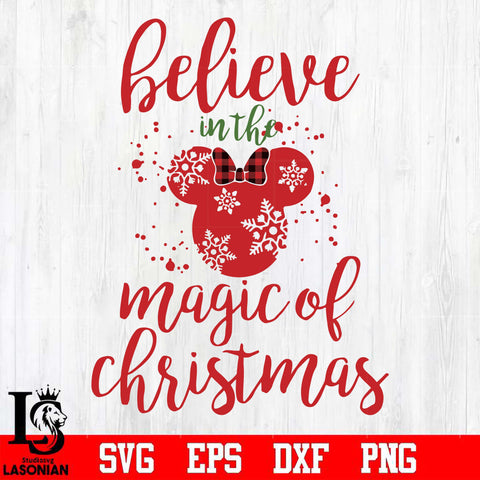 Believe in the magic of christmas svg, png, dxf, eps digital file NCRM0175