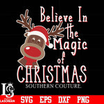 Believe in the magic of christmas svg, png, dxf, eps digital file