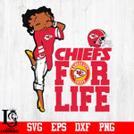Betty Boop Kansas City Chiefs svg,eps,dxf,png file