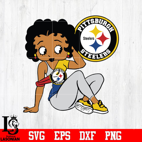 Betty Boop Pittsburgh Steelers svg eps dxf png file