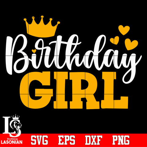 Birthday girl Svg Dxf Eps Png file