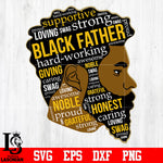 Black father svg eps dxf png file
