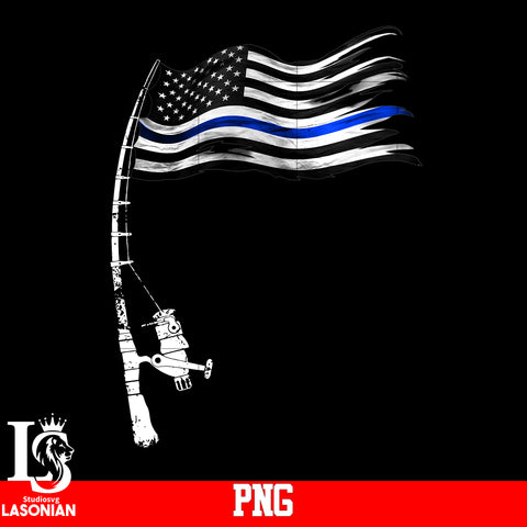 Blue Fishing PNG file