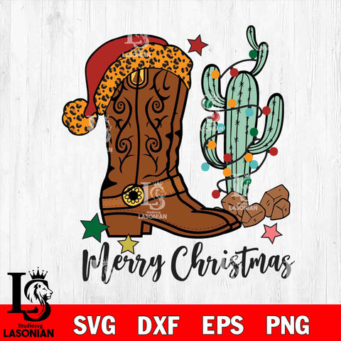 Boots christmas svg eps dxf png file , Digital download